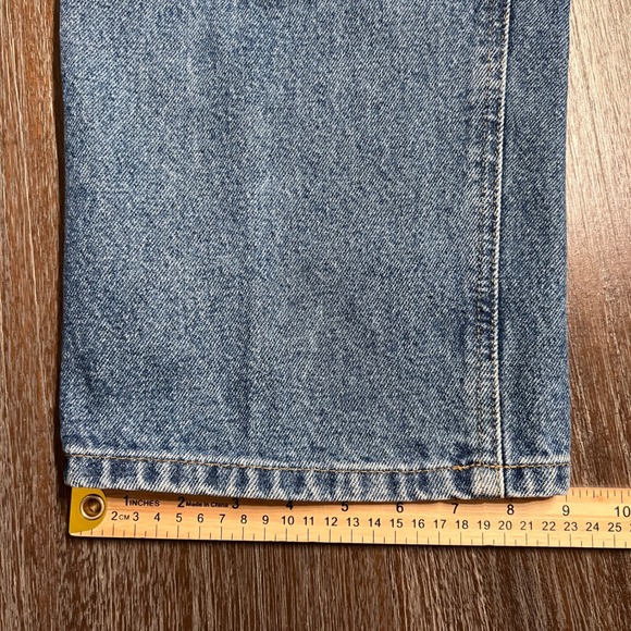 Carhartt Mens Jeans B180 BST‎ Straight Fit Blue Denim Work Pants Size 42x30 - Picture 9 of 9